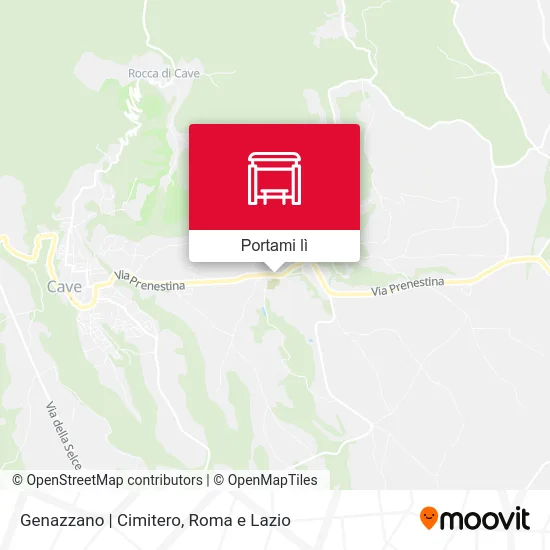 Mappa Genazzano | Cimitero