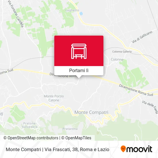 Mappa Monte Compatri | Via Frascati, 38