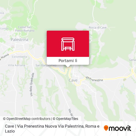 Mappa Cave | Via Prenestina Nuova Via Palestrina