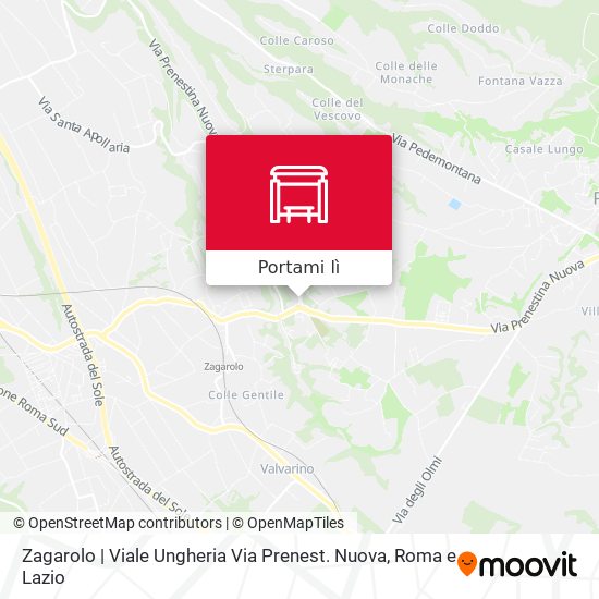 Mappa Zagarolo | Viale Ungheria Via Prenest. Nuova