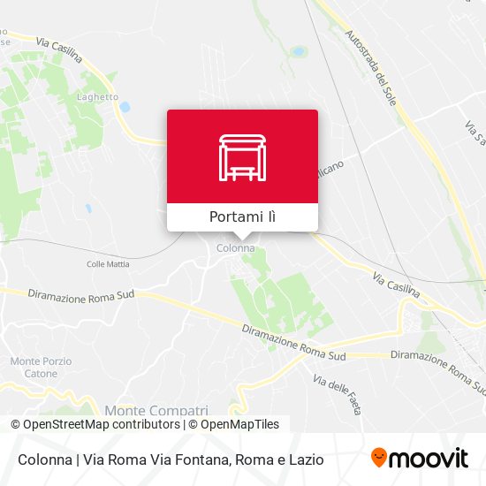Mappa Colonna | Via Roma Via Fontana