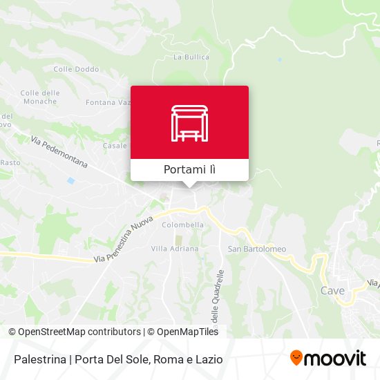 Mappa Palestrina | Porta Del Sole