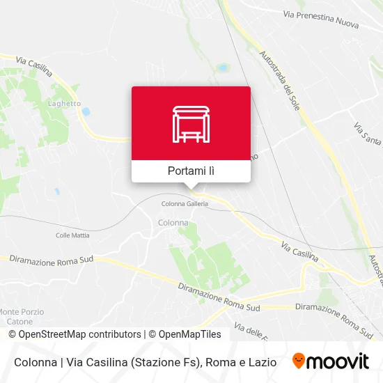Mappa Colonna | Via Casilina (Stazione Fs)
