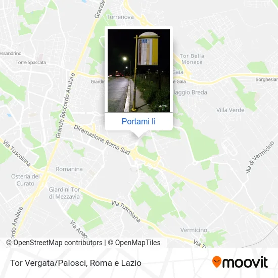 Mappa Tor Vergata/Palosci