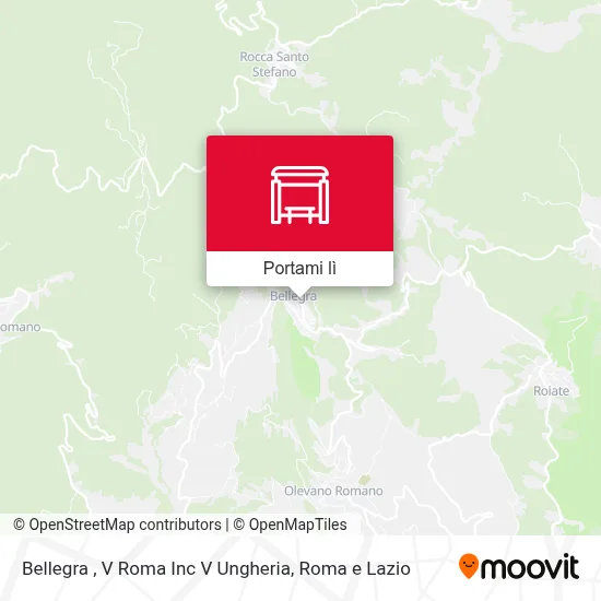 Mappa Bellegra , V Roma Inc V Ungheria