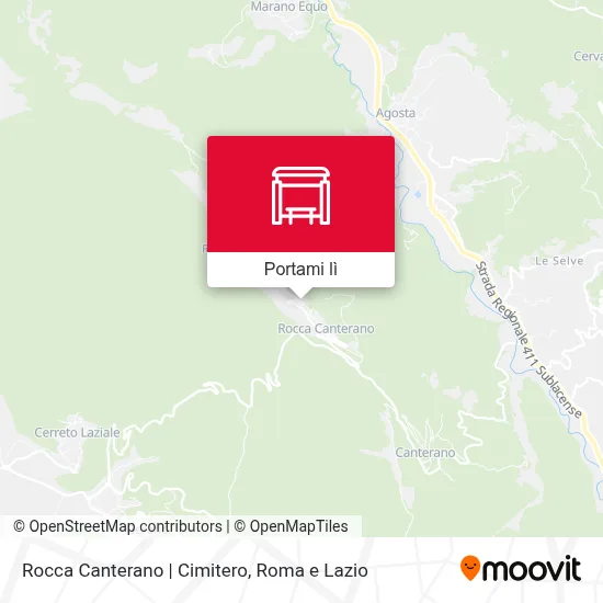 Mappa Rocca Canterano | Cimitero