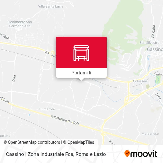 Mappa Cassino | Zona Industriale Fca