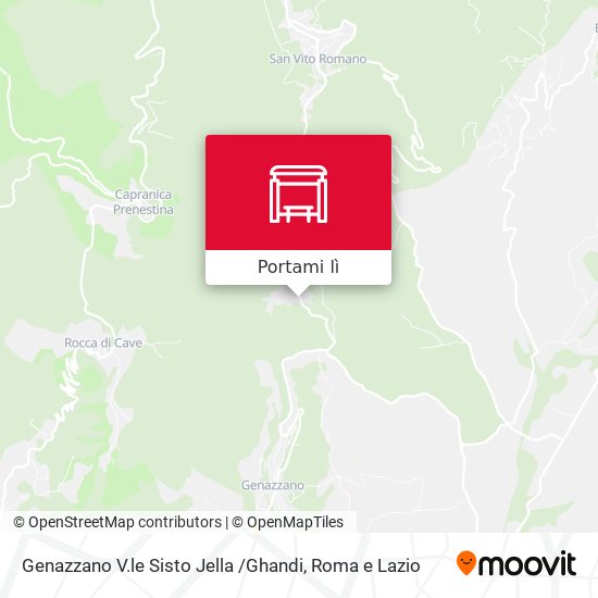 Mappa Genazzano V.le Sisto Jella /Ghandi