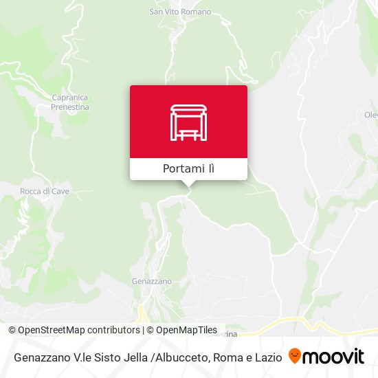 Mappa Genazzano V.le Sisto Jella /Albucceto