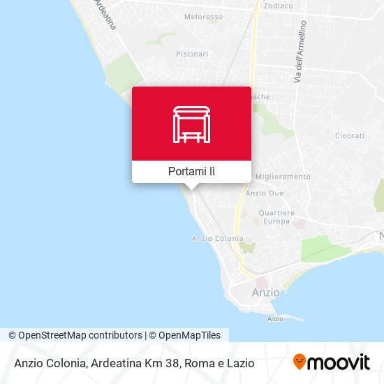 Mappa Anzio Colonia, Ardeatina Km 38