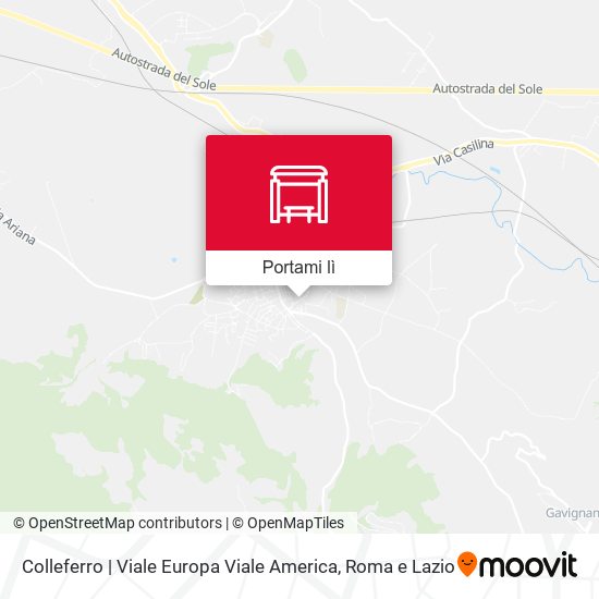 Mappa Colleferro | Viale Europa Viale America