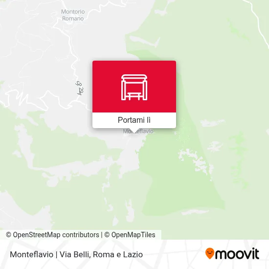 Mappa Monteflavio | Via Belli