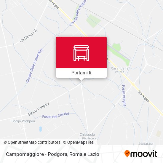 Mappa Campomaggiore - Podgora