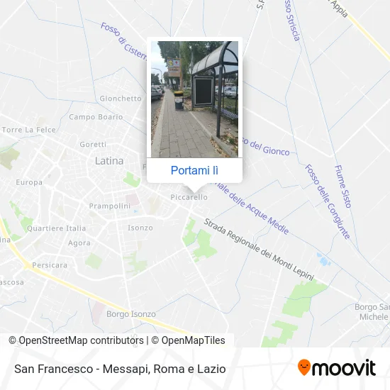 Mappa San Francesco - Messapi