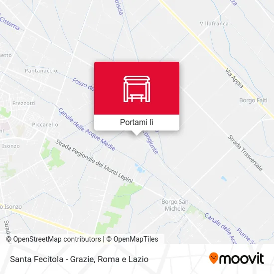Mappa Santa Fecitola - Grazie