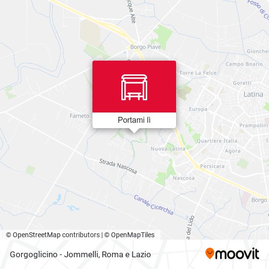 Mappa Gorgoglicino - Jommelli