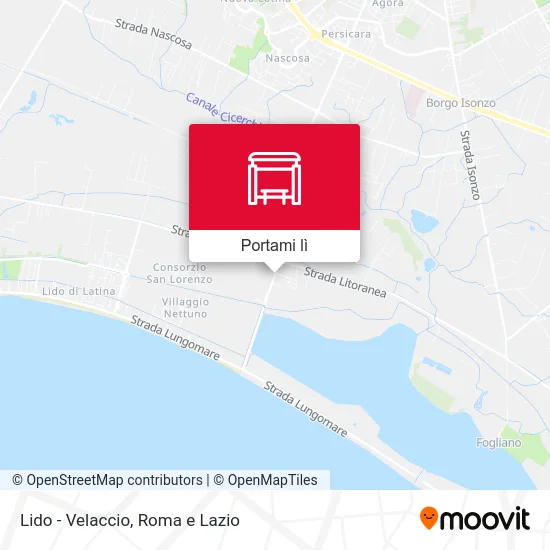 Mappa Lido - Velaccio