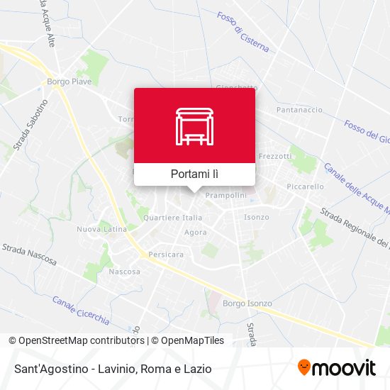 Mappa Sant'Agostino - Lavinio
