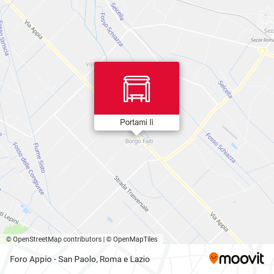 Mappa Foro Appio - San Paolo