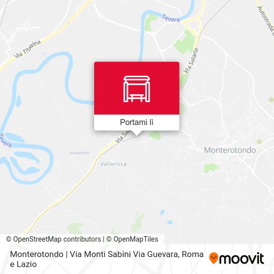Mappa Monterotondo | Via Monti Sabini Via Guevara