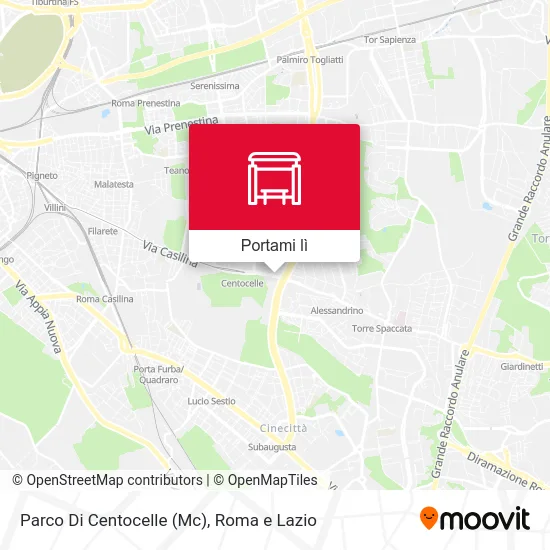 Mappa Parco Di Centocelle (Mc)