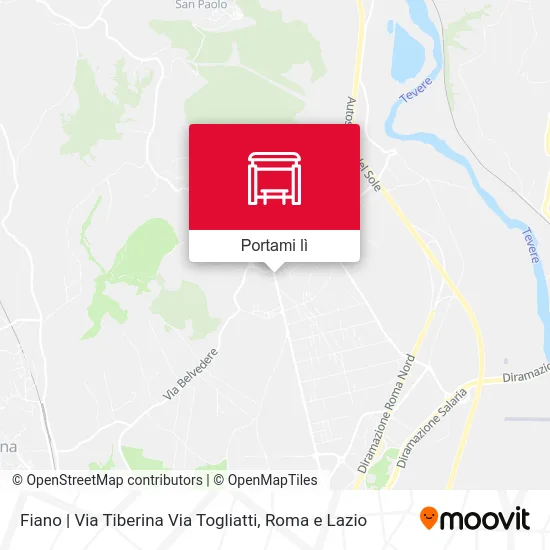 Mappa Fiano | Via Tiberina Via Togliatti