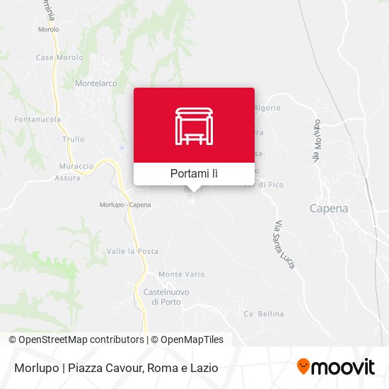 Mappa Morlupo | Piazza Cavour