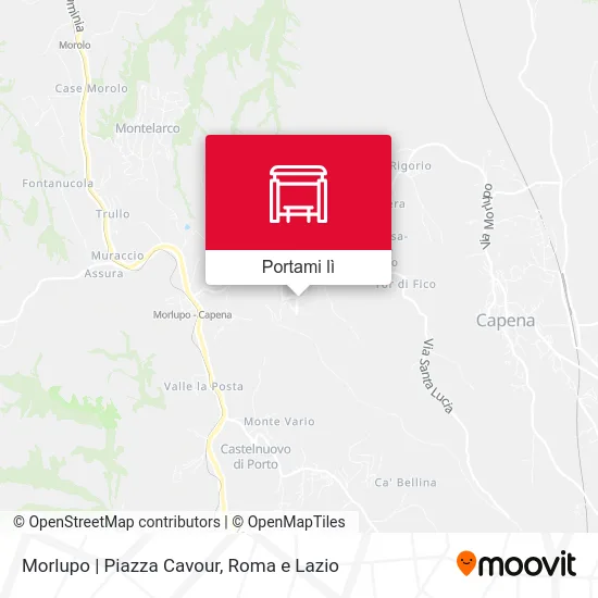 Mappa Morlupo | Piazza Cavour