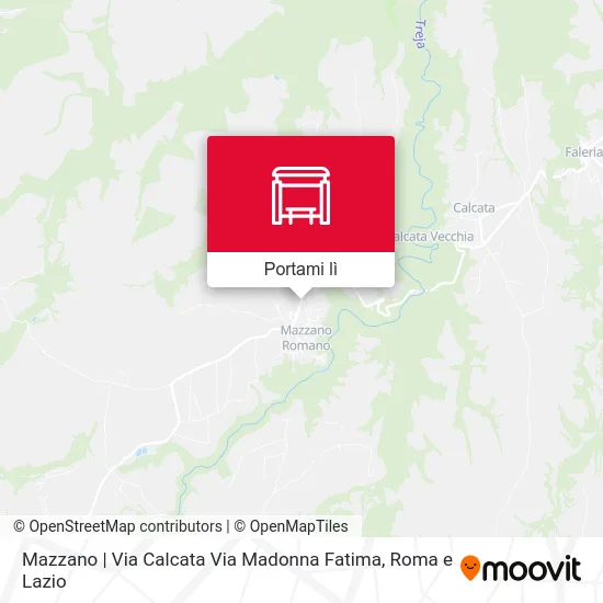 Mappa Mazzano | Via Calcata Via Madonna Fatima