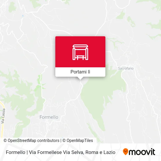 Mappa Formello | Via Formellese Via Selva