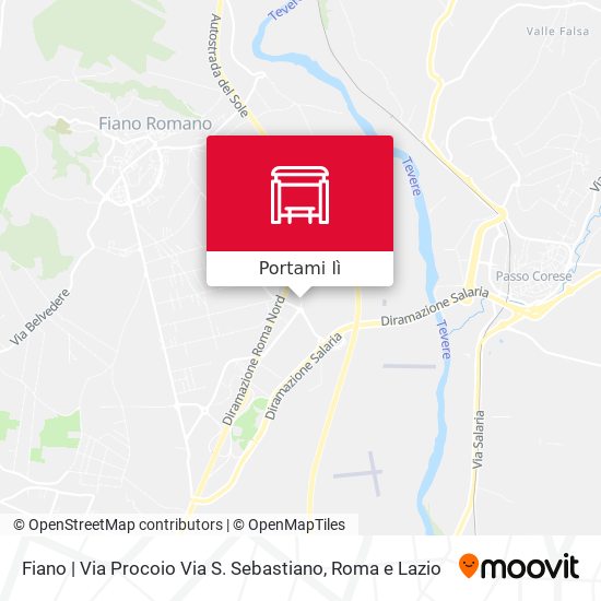 Mappa Fiano | Via Procoio Via S. Sebastiano