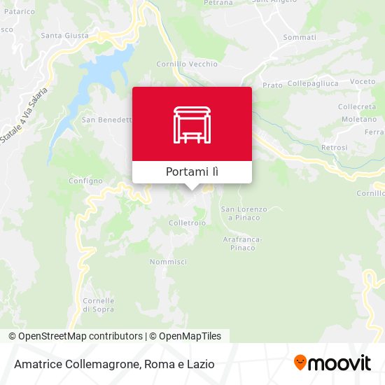 Mappa Amatrice Collemagrone