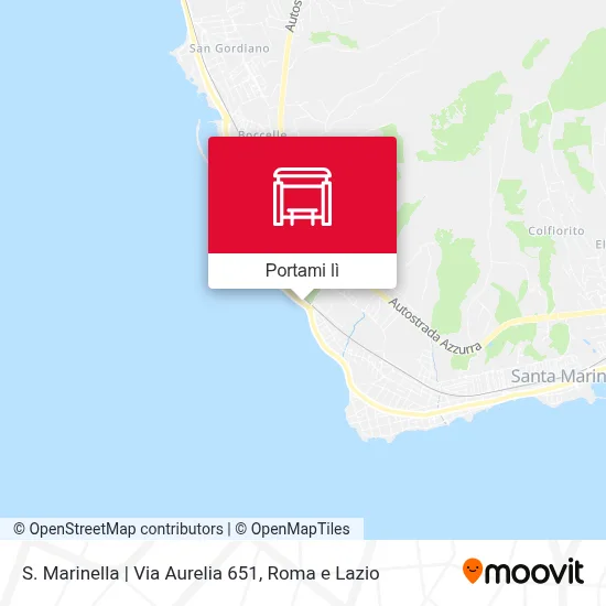 Mappa S. Marinella | Via Aurelia 651