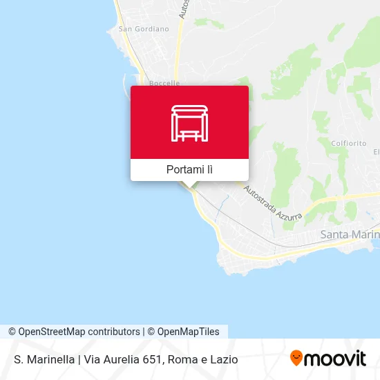 Mappa S. Marinella | Via Aurelia 651