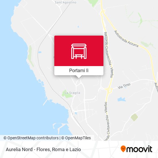 Mappa Aurelia Nord - Flores