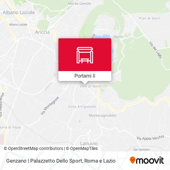 Mappa Genzano | Palazzetto Dello Sport