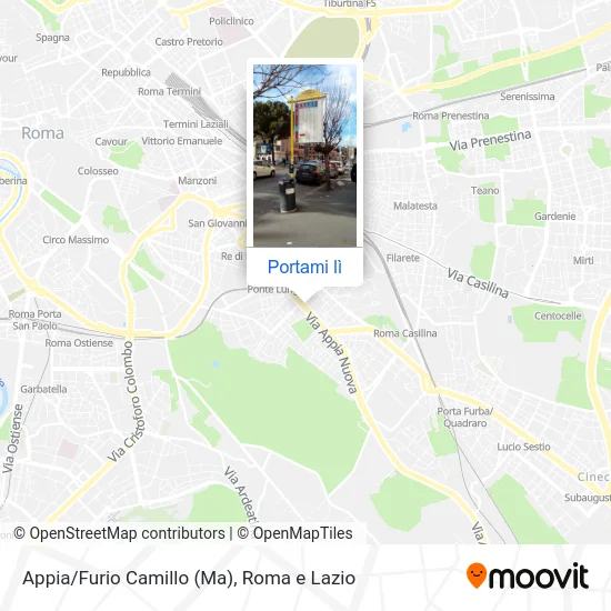 Mappa Appia/Furio Camillo (Ma)