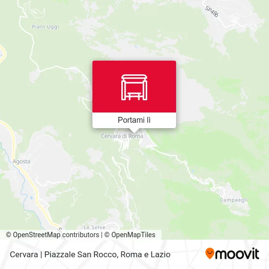 Mappa Cervara | Piazzale San Rocco