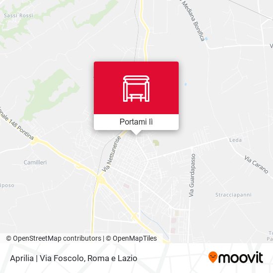 Mappa Aprilia | Via Foscolo