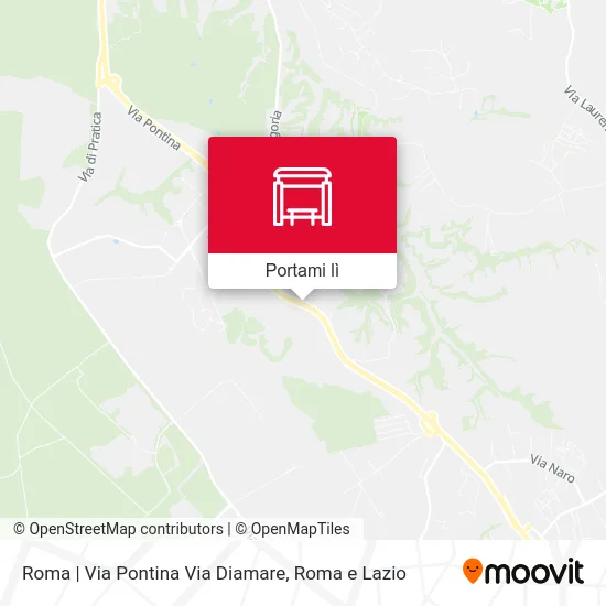 Mappa Roma | Via Pontina Via Diamare