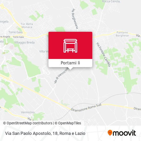 Mappa Via San Paolo Apostolo, 18