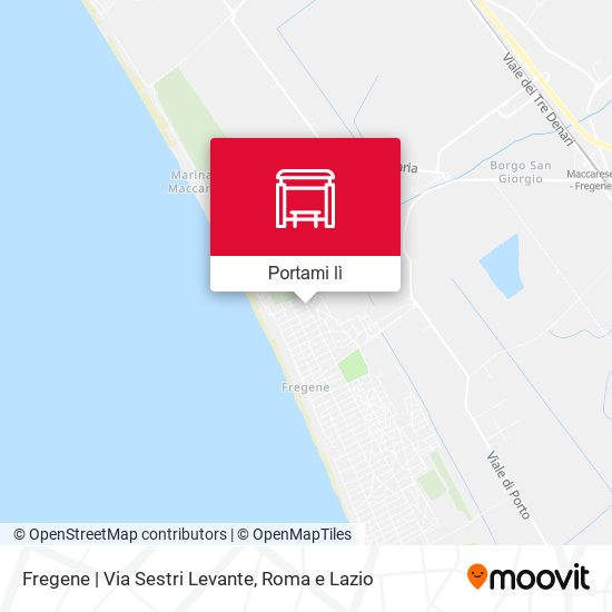 Mappa Fregene | Via Sestri Levante