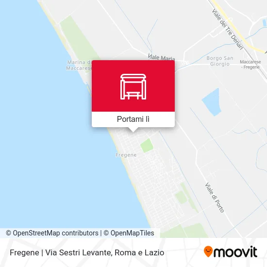 Mappa Fregene | Via Sestri Levante