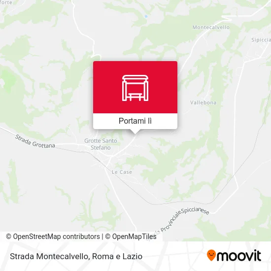 Mappa Strada Montecalvello