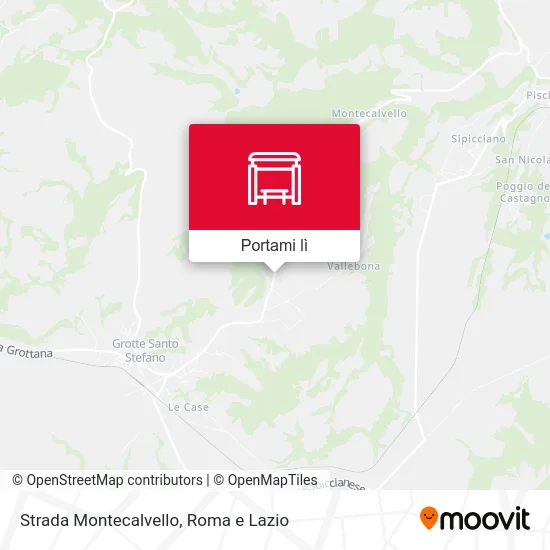 Mappa Strada Montecalvello