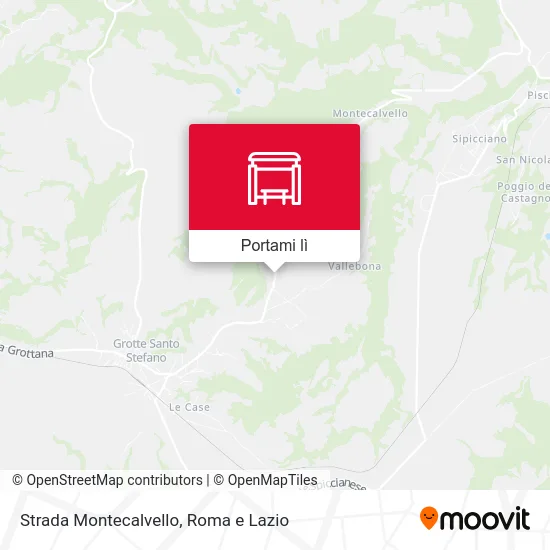 Mappa Strada Montecalvello