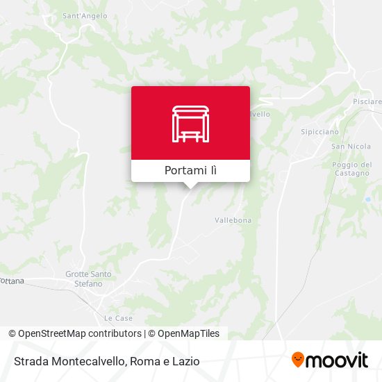 Mappa Strada Montecalvello