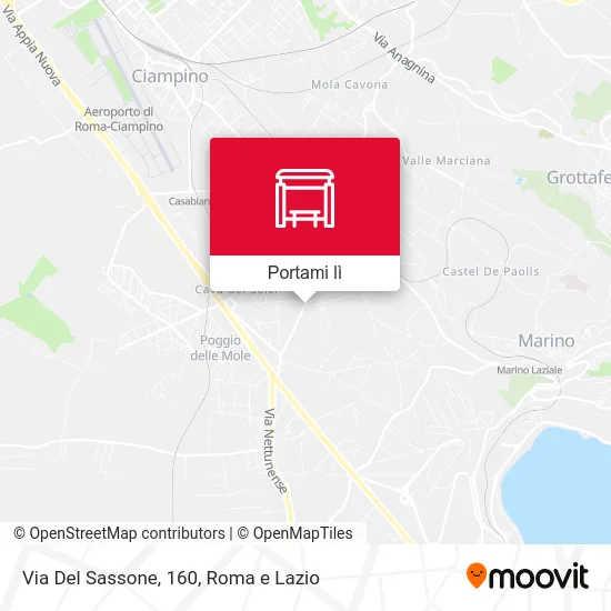 Mappa Via Del Sassone, 160