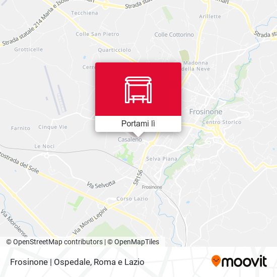 Mappa Frosinone | Ospedale
