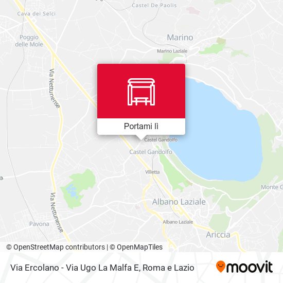 Mappa Via Ercolano - Via Ugo La Malfa E